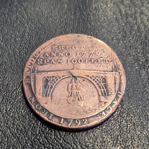 1792 conder token half penny - token,