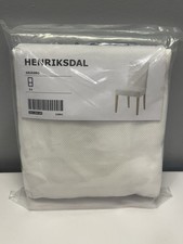 IKEA HENRIKSDAL Cotton Chair Cover Slipcover Grasbo White 203.366.00 22891 NEW