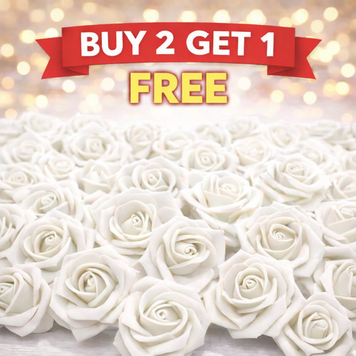 6cm foam rose flowers - 6cm,