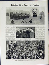 Original Old Antique Print