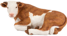 Brown cow ornament garden - brown,