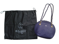 BULAGGI The Bag Dark Purple Quilted PU shoulder Bag
