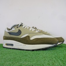 Nike Trainers Size 8 Mens Air Max 1 Medium Olive Logo Low Top Lace Up Shoes