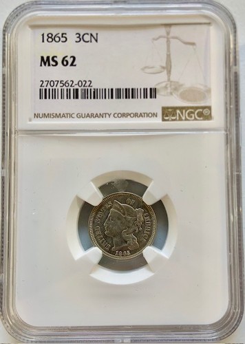 1865 civil war era - three, cent