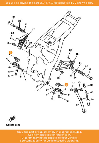 Yamaha cover footrest - yamaha,