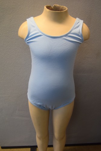 Pale blue cotton lycra - blue,
