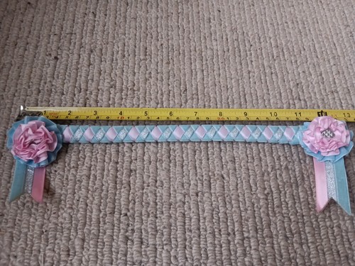 Velvet browband rosette - browband.,