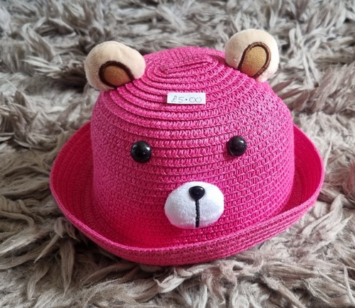 Pink teddy bear hat one - bear,