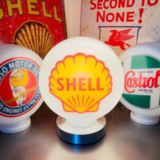 Shell gas petrol pump globe - gas,
