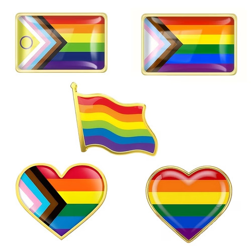 Set lgbtq rainbow progress - set,