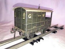 Bassett Lowke 4 wheeled 16T brake van. GWR livery, running number 35642.