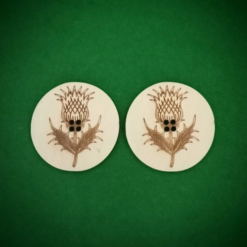 Large engraved button - engraved,