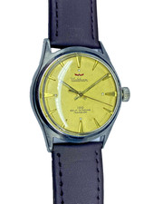 Watch Waltham automatic, steel, 36mm, vintage, serviced, good working condition