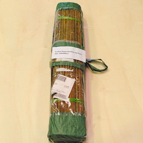 Bamboo slat fence - bamboo,