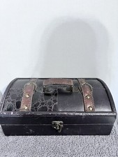 Vintiquewise Coffre Cuir