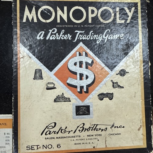 Vintage 1930s monopoly board - vintage,