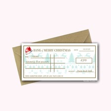 Personalised Christmas Cheque