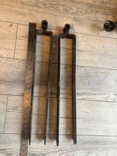 2 X 24" (600mm) FIELD GATE HINGE HEAVY DUTY GALVANISED STEEL FARM HINGES