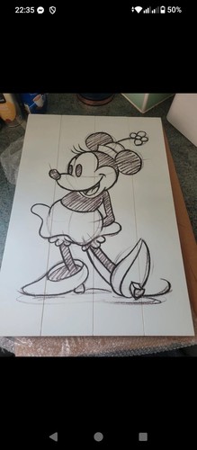 Classic minnie mouse - mouse, wooden