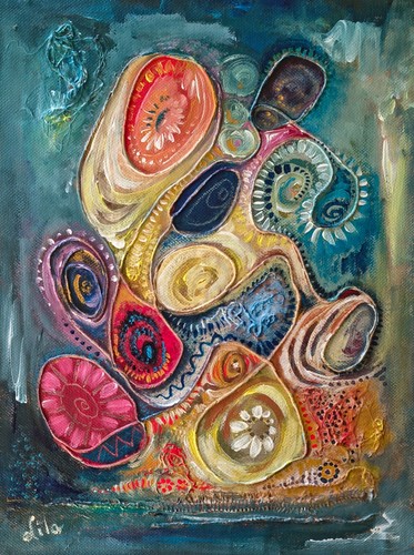 Original acrylic painting - painting, on