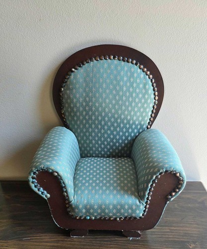 Vintage miniature upholstered - miniature,