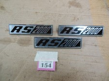 Genuine Mk1 Ford Escort RS2000 Full Set of Badges with Pins [154]