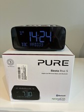 Pure Siesta Rise S Digital and FM clock Radio with bluetooth Graphite colour