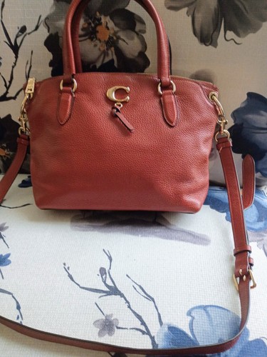 Coach remi red pebbled soft - remi,