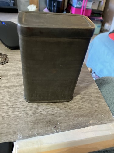 Vintage metal tin - , container