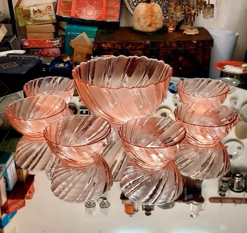 Vintage arcoroc pink - vintage,