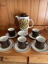 Johnson Brothers Vintage Coffee Set, cups and sugar bowl