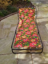 Vintage Sun Lounger In Floral