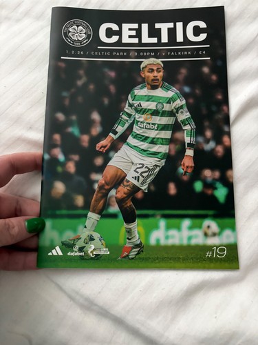 Celtic falkirk programme - celtic, v
