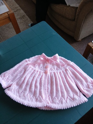 Hand knitted matinee - knitted, coat