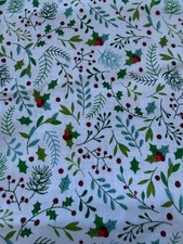Christmas fabric mistletoe - christmas,
