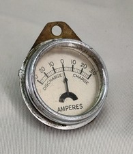 VINTAGE CAR AMMETER - 30-0-30 AMPS - WORKING - CLASSIC CAR AMP METER