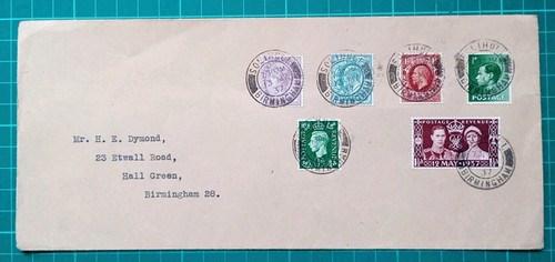 1937 coronation reigns fdc - 5,