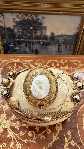 Victorian shell cameo - victorian, brooch