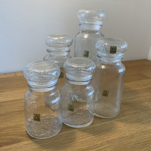 Vintage glass jar - glass, oberglas