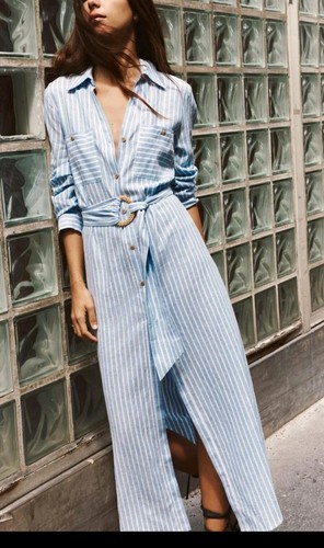 Zara linen blend - zara, midi