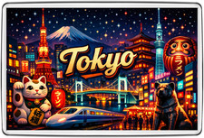 Tokyo Japan Skyline Mount Fuji