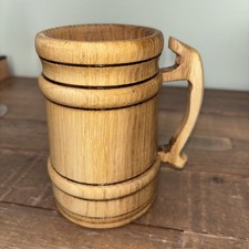 Wooden Tankard Beer Barrel, Game of Thrones, Medieval Look New no tag L