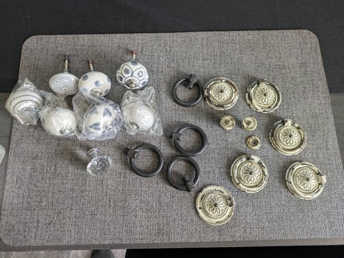 Draw pulls and knobs - and,