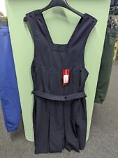 Navy school box pleat pinafore