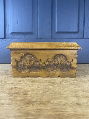 Hand carved wooden puzzle - wooden, box