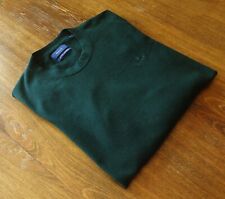 GANT size M Cashmere/Cotton Crew Neck Men's Sweaters Green