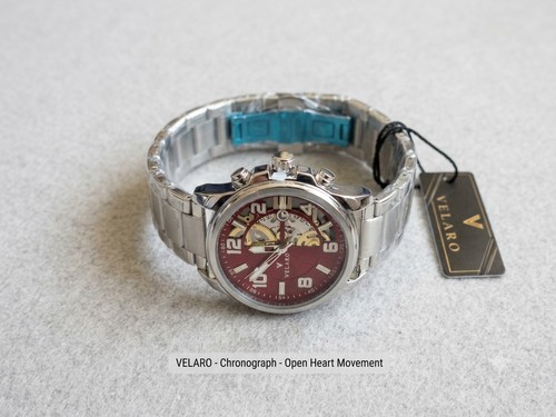 Velaro men wristwatch red - red, &