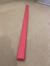 Gymnastics Balance Floor Beam Pink, Foldable, 2.1m