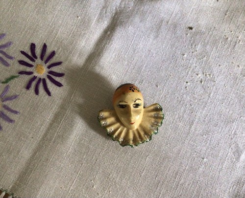 Rare pierrot vintage celluloid - rare,