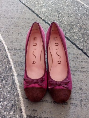 Ladies heeled plum shoes size - ladies,